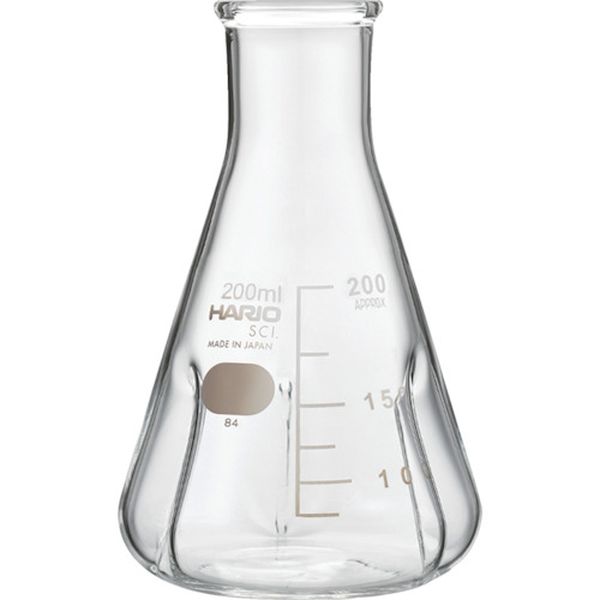 【メーカー在庫あり】 BSF200SCI ハリオサイエンス(株) HARIO バッフル付き三角フラスコ200ml BSF-200-SCI HD店