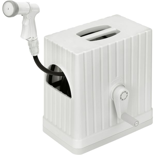 【メーカー在庫あり】 FHEXN30W 294651 フルカバーホースリールEX 30M ライトベージュ/ホワイト FHEXN-30-W HD店