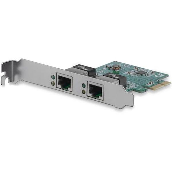 【メーカー在庫あり】 LANカード/PCIeE/x1/2x RJ45/10/100/1000Mbps/Win ＆ Mac ST1000SPEXD4 HD店
