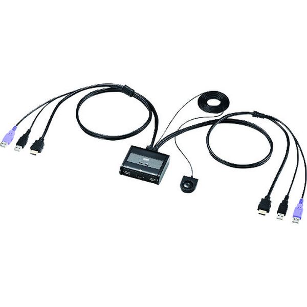 【メーカー在庫あり】 SWKVM2WHU サンワサプライ(株) SANWA HDMI対応手元スイッチ付きパソコン自動切替器(2：1) SW-KVM2WHU HD店
