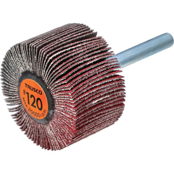 【メーカー在庫あり】 TCF4025CE120 セラミックフラップホイール 軸径6mm ＃120 外径40×幅25×軸長40 (5個入) TCF4025-CE-120 HD店