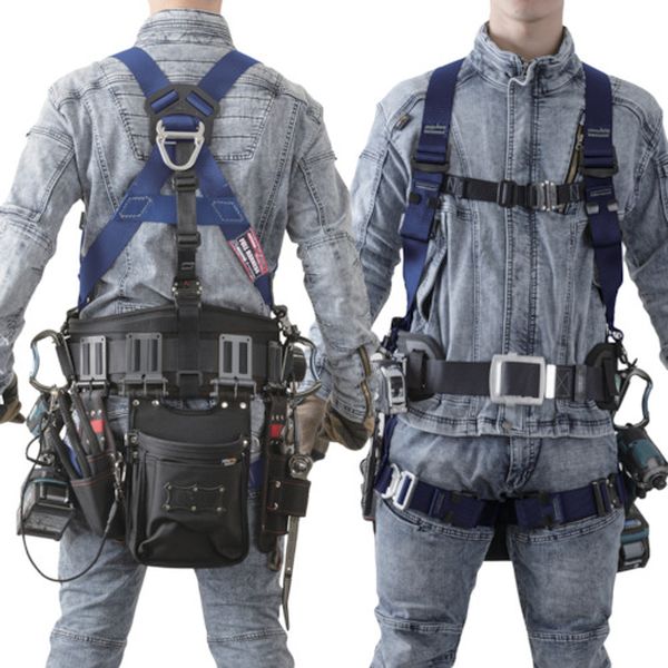 【メーカー在庫あり】 TH521OTBLLBX 藤井電工(株) ツヨロン KITEハーネス ハーネス本体のみ 紺 Lサイズ TH-521-OT-BL-L-BX HD店