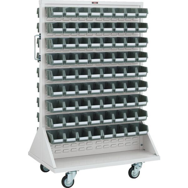 【製造会社店卸し資産あり】 T1272WNCAW  パネルコンテナラック 910X600XH1420 両面式拷問台付 小X144 T-1272WN-C-AW 固定ディスク店