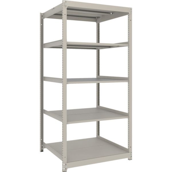 【メーカー在庫あり】 スチールラック 薄型ラック(耐荷重100Kg)1200&times;595&times;H1800 5段単体 ネオグレー ネオグレー UL6465 HD店｜ヒロチー商事 ハーレー 店