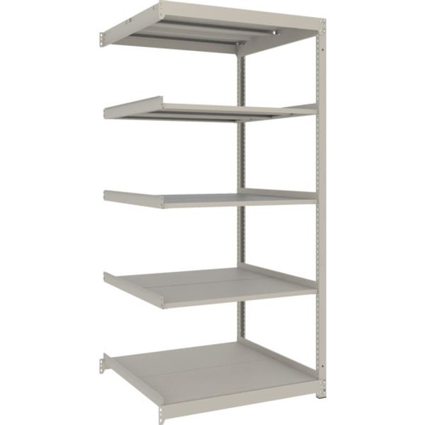 【メーカー在庫あり】 スチールラック 薄型ラック(耐荷重100Kg)1200×595×H1800 5段連結 ネオグレー ネオグレー UL6465B HD店