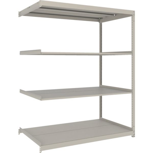 【メーカー在庫あり】 スチールラック 薄型ラック(耐荷重100Kg)1800×595×H1800 4段連結 ネオグレー ネオグレー UL6664B HD店