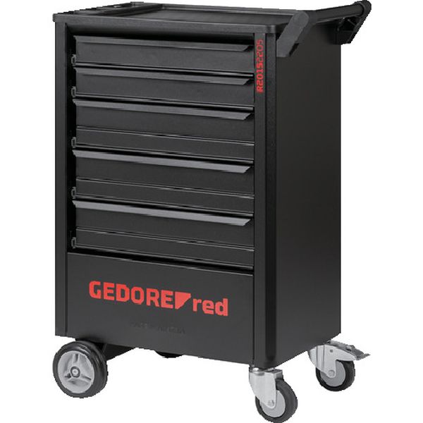 【製造業者店卸し資産あり】 GEDORE社 GEDORE デュアルオープンツールトロリ 5段＋押し入れ 黒いこと 3301675 固定ディスク店
