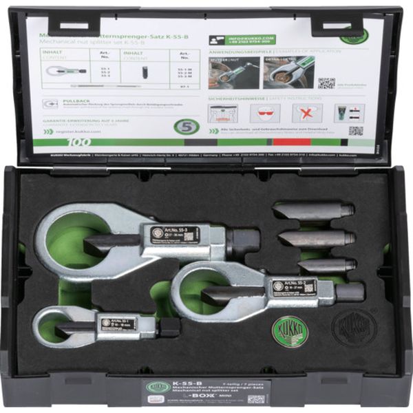 【製造会社店卸し資産あり】 K55B  KUKKO社 クッコ ナットブレーカーセット 10～36粍 K-55-B 固定ディスク店