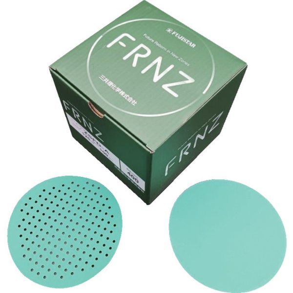 【メーカー在庫あり】 マジック式研磨フィルム FRNZグリーンフィルムディスク ZSCD-M(多孔穴(157穴))125＃120 100枚入り ZSFD-M125-120 HD店