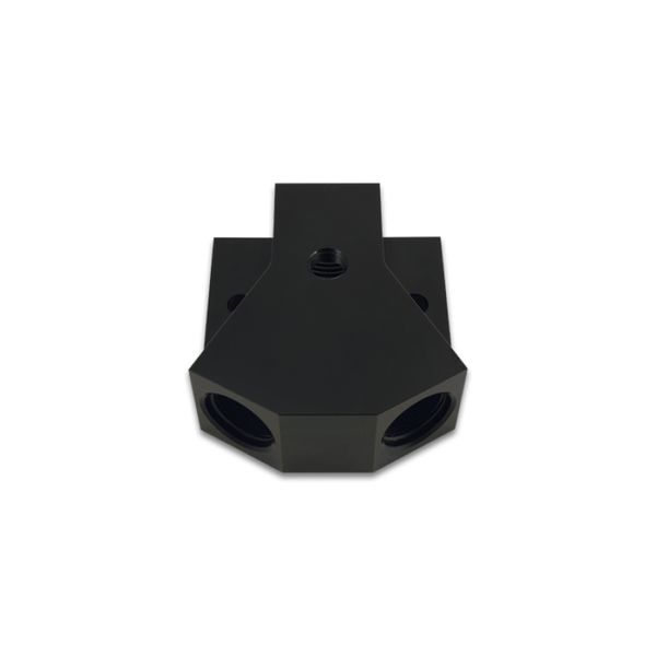 【USA在庫あり】 Vibrant ビレット アルミニウム Y-Block フィッティング with 1/8in NPT Port -8AN x Dual -8AN ORB vib10893 HD店