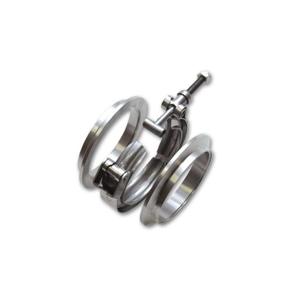 【USA在庫あり】 Vibrant T304 SS V-Band フランジ Assy for 1.75in O.D. Tubing incl 2 V-Band flanges & 1 V-Band クランプ vib1487 HD店