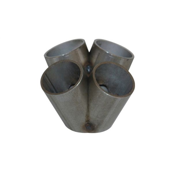 【USA在庫あり】 Vibrant 4 into 1 SS Turbo Mani コレクター for T3 T3/T4 in フランジ 48mm Pipe OD 3in tall 72mmx48mm out vib2451 HD店