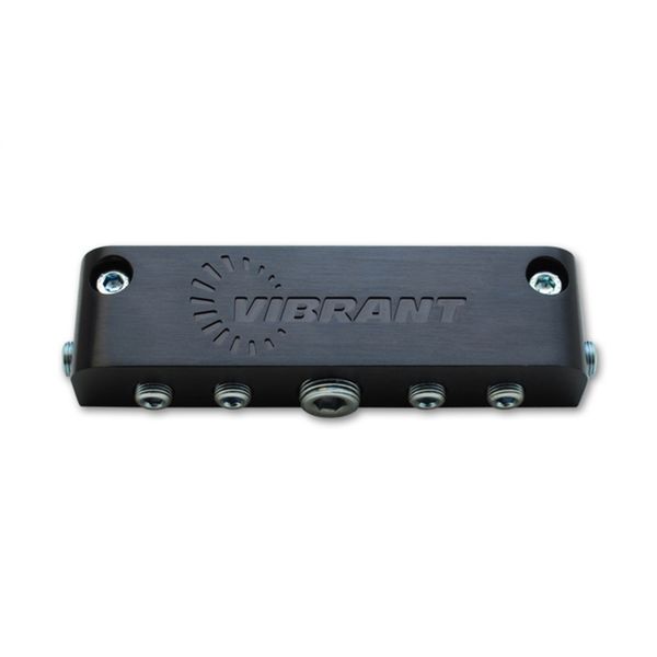 【USA在庫あり】 Vibrant アルミニウム バキューム マニホールド (new design) ブラック vib2691 HD店