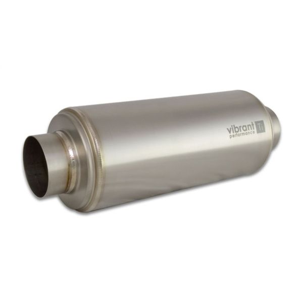 【USA在庫あり】 Vibrant チタニウム Resonator 3in. インレット/3in. アウトレット x 16in. Long vib17532 HD店