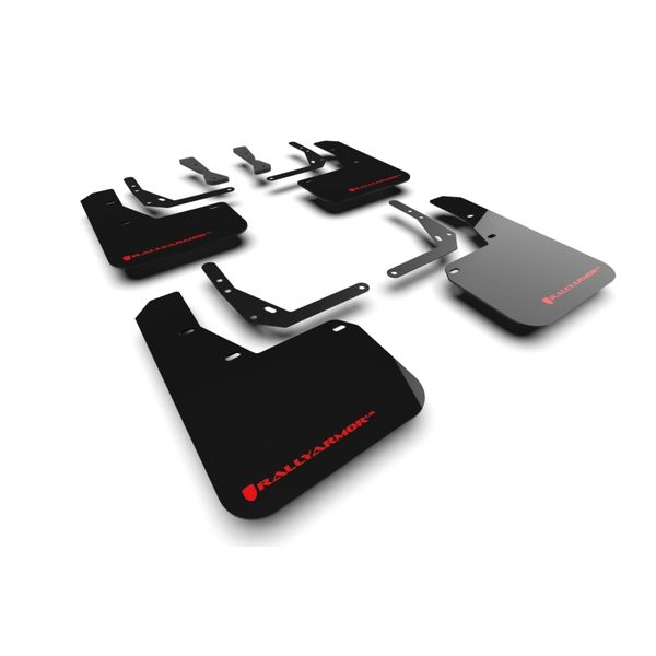 【USA在庫あり】 Rally Armor 2024 Hyundai Kona N Line ブラック UR Mud Flap - レッド Logo ralMF103-UR-BLK-RD HD店