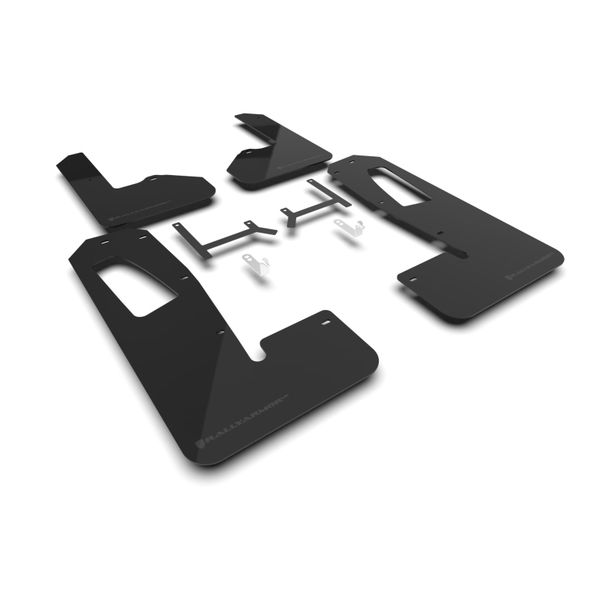 【USA在庫あり】 Rally Armor 2022+ Rivian R1S ブラック UR Mud Flap w/ Metallic ブラック Logo ralMF108-UR-BLK-MBK HD店