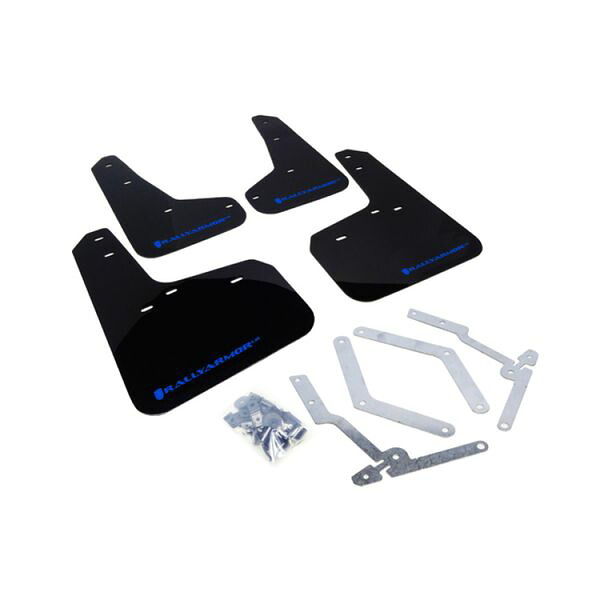 【USA在庫あり】 Rally Armor 12年-19年 フォード Focus ST / 16年-19年 RS ブラック Mud Flap w/ ブルー Logo ralMF27-UR-BLK/BL HD店