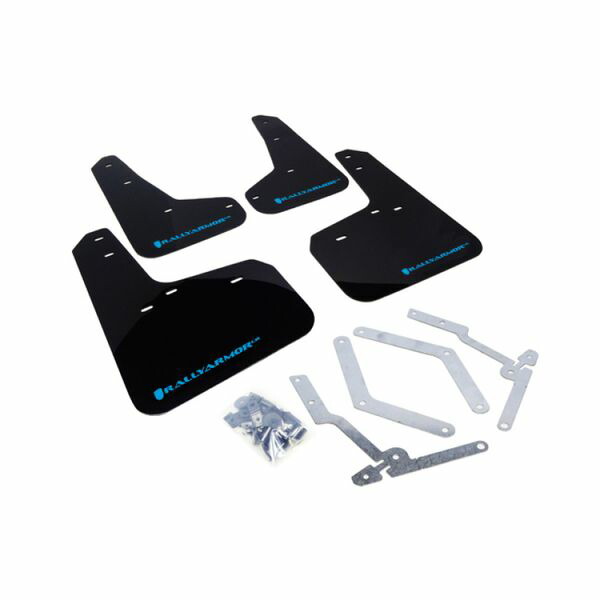【USA在庫あり】 Rally Armor 12年-19年 フォード Focus ST / 16年-19年 RS ブラック UR Mud Flap w/ Nitrous ブルー Logo ralMF27-UR-BLK/NB HD店