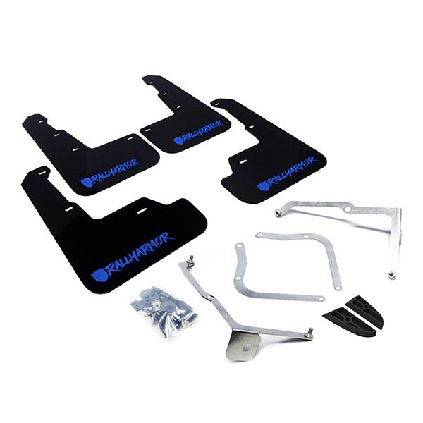 【USA在庫あり】 Rally Armor 15年-21年 スバル WRX & STI ブラック Mud Flap ブルー Altered Font Logo ralMF32-UR-BLK/BL-X HD店