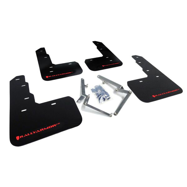 【USA在庫あり】 Rally Armor 17年-21年 ホンダ シビック Type R ブラック UR Mud Flap w/ レッド Logo ralMF47-UR-BLK/RD HD店