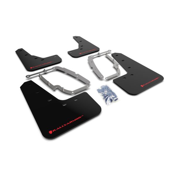 【USA在庫あり】 Rally Armor 17年-22年 Tesla Model 3 ブラック UR Mud Flap w/ レッド Logo ralMF62-UR-BLK/RD HD店