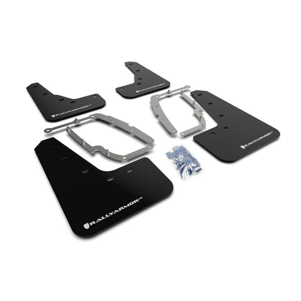 【USA在庫あり】 Rally Armor 17年-22年 Tesla Model 3 ブラック UR Mud Flap w/ White Logo ralMF62-UR-BLK/WH HD店