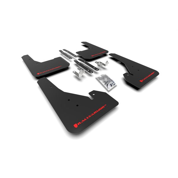 【USA在庫あり】 Rally Armor 18年-22年 トヨタ Corolla Hatchback ブラック UR Mud Flap レッド Logo ralMF67-UR-BLK/RD HD店