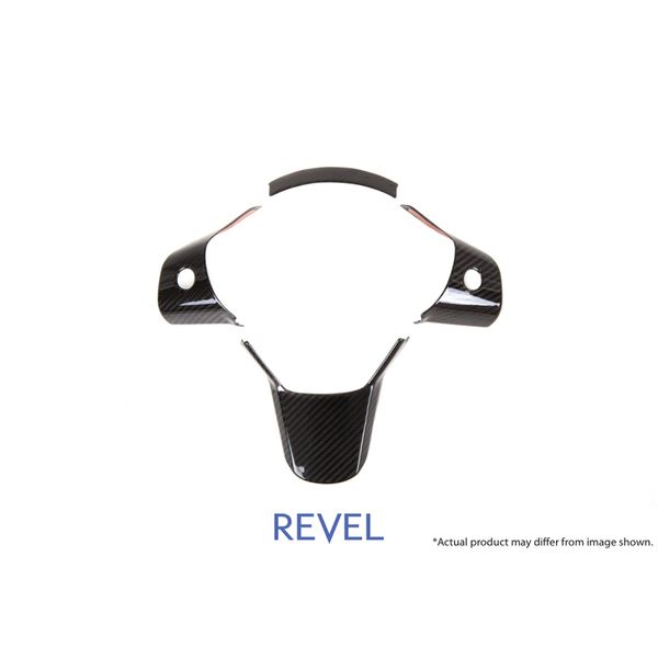 【USA在庫あり】 Revel GT ドライカーボン Steering Wheel Insert Covers Tesla Model 3 - 3 Piece rvl1TR4GT1AX01 HD店