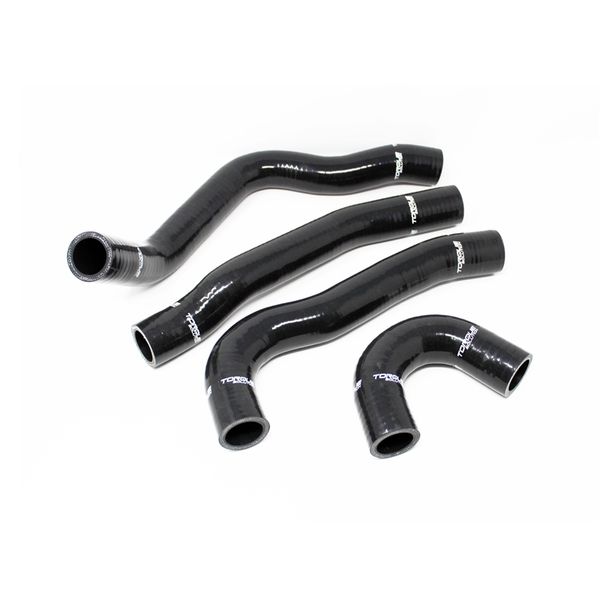 【USA在庫あり】 Torque Solution 08年-15年 ミツビシ Evolution X Silicone ラジエターホース キット - ブラック tqsTS-EVX-434BK HD店
