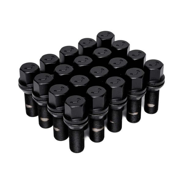【USA在庫あり】 Vossen Lug Bolt - 14x1.5 - 30mm - 17mm Hex - Cone Seat ブラック (20個入り) vosLUG-B1450-30-BC HD店