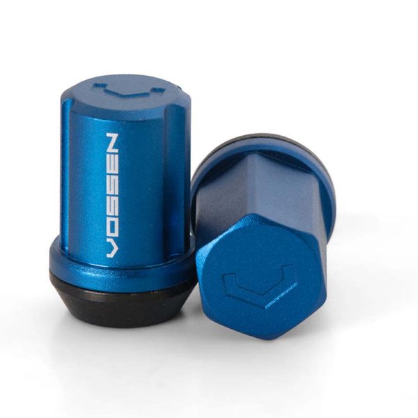 【USA在庫あり】 Vossen 35mm ラグナット - 14x1.5 - 19mm Hex - Cone Seat ブル－ (20個入り) vosLUG-N1450-BL HD店