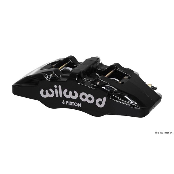 【USA在庫あり】 Wilwood Caliper-Forged Dynapro 6 5.25in Mount-L/H 1.62/1.38in/1.38in ピストンs .38in Disc wil120-13431-BK HD店