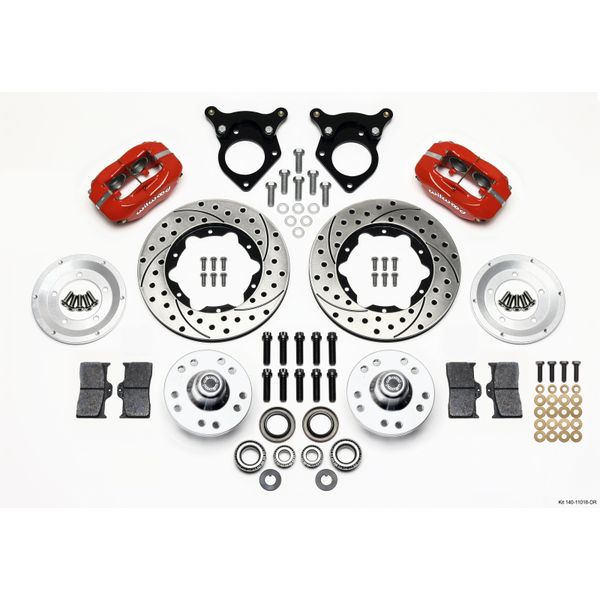 【USA在庫あり】 Wilwood Forged Dynalite フロント Kit 11.00in Drilled Red 87-93 Mustang 5 Lug wil140-11018-DR HD店