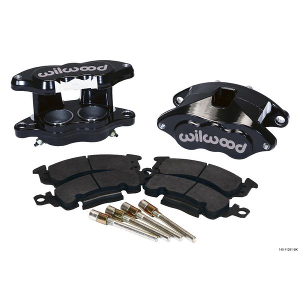 【USA在庫あり】 Wilwood D52 フロント キャリパーキット - Black Pwdr 2.00 / 2.00in Piston 1.04in Rotor wil140-11291-BK HD店