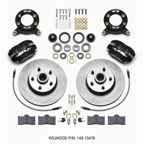 【USA在庫あり】 Wilwood Forged Dynalite-M フロント Kit 11.30in 1 PC Rotor&Hub 1965-1969 Mustang Disc & Drum Spindle wil140-13476 HD店