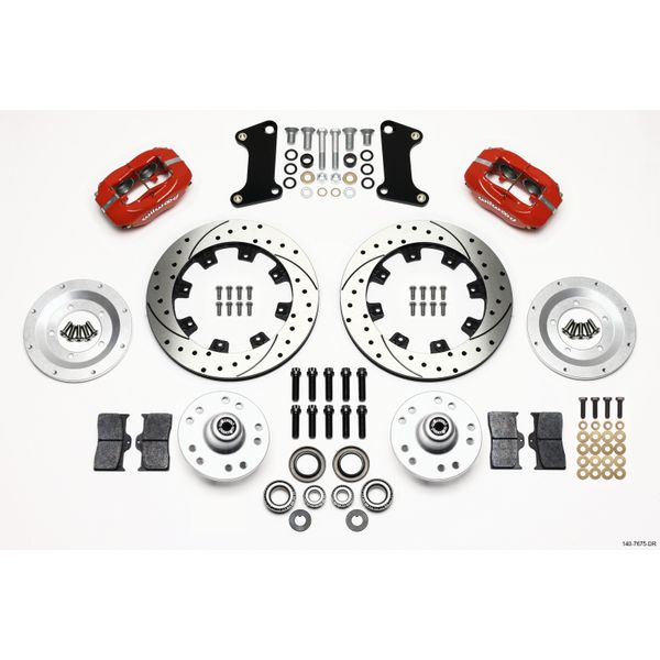 【USA在庫あり】 Wilwood Forged Dynalite フロント Kit 12.19in Drilled Red 67-69 Camaro 64-72 Nova Chevelle wil140-7675-DR HD店