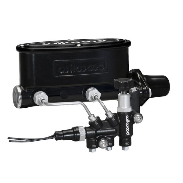 【USA在庫あり】 Wilwood HV Tandem M/C キット w L/H ブラケット & Prop バルブ - 1 1/8in Bore ブラック wil261-13270-BK HD店
