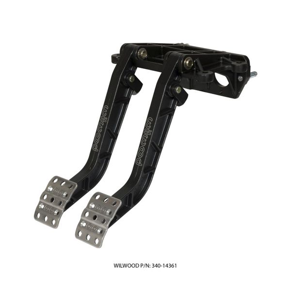 【USA在庫あり】 Wilwood アジャスタブル-Tandem Dual Pedal - ブレーキ / Clutch - Fwd. Swing Mount - 7.0:1 - ブラック E-Coat wil340-14361 HD店