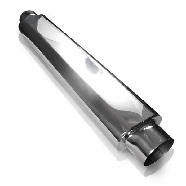 【USA在庫あり】 Stainless Works スムースオーバルマフラー - 24インチ Long 2 1/2インチ ID Inlets Both Ends sswSO252425 HD店