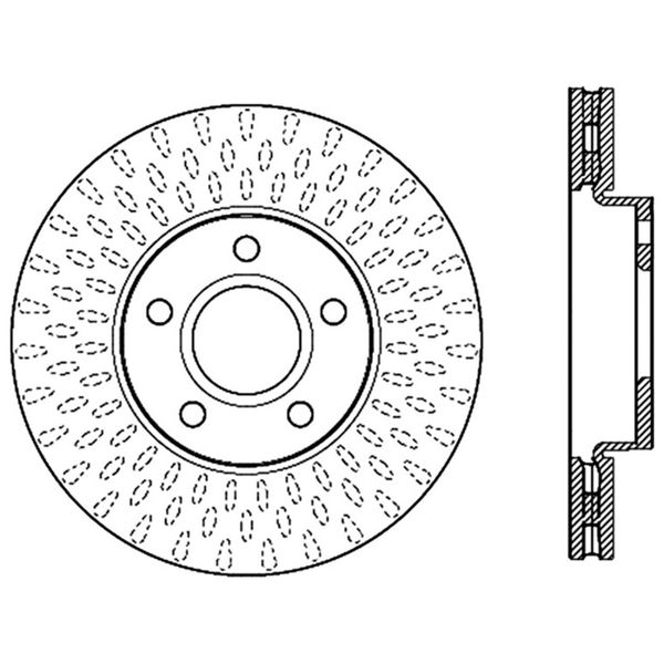【USA在庫あり】 StopTech スリット Sport ブレーキローター sto126.61100SL HD店