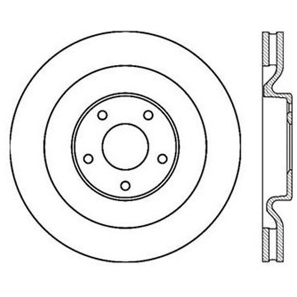 【USA在庫あり】 StopTech Power Slot 06年-10年 Corvette Z06 /10 Corvette Gr、 Sport フロント 左スリット CRYO ローター sto126.62102CSL HD店