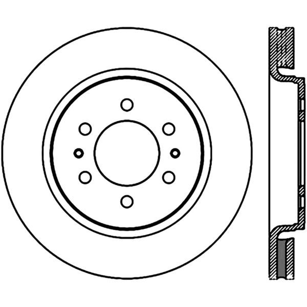 【USA在庫あり】 StopTech スリット Sport Brake Cryo ローター 07年-12年 フォード Expediton sto126.65119CSR HD店