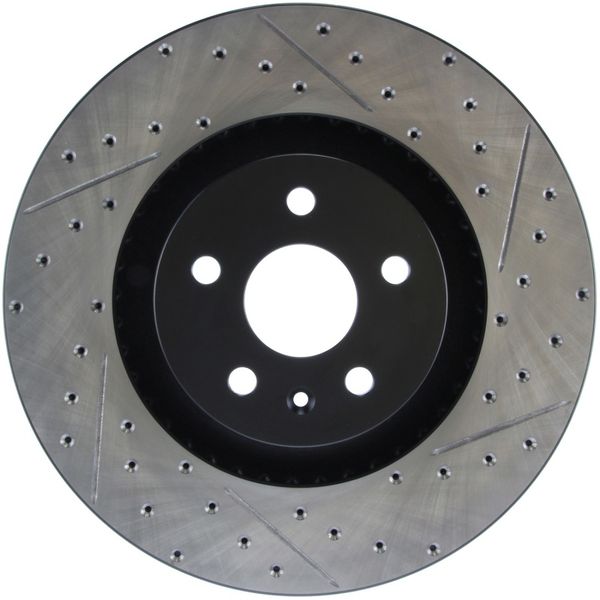 【USA在庫あり】 StopTech ドリルド & スリット 左Sport ブレーキローター for 2009 Cadillac CTS-V sto127.62128L HD店