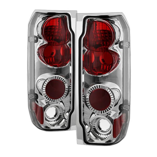 【USA在庫あり】 Spyder Ford F150 87年-96年/Ford Bronco 88年-96年 Euro Style テールライト クローム ALT-YD-FF15089-C spy5003317 HD店