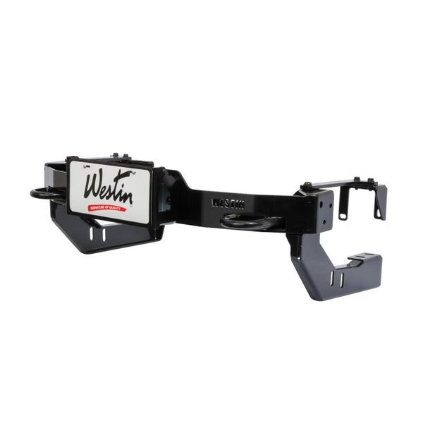 【USA在庫あり】 Westin MAX Winch Tray ライセンスプレート ブラケット ブラック wes46-20055 HD店