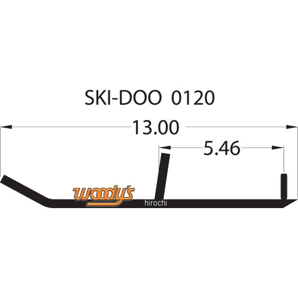 【USA在庫あり】 ウッディーズ Woody's ランナー ミニ スタンダード Ski-Doo (左右ペア) 4610-0002 JP店