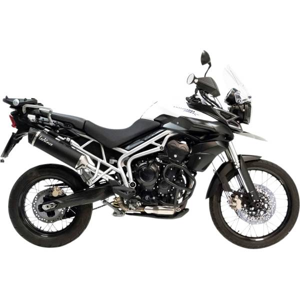 【USA在庫あり】 LEOVINCE Nero?スリップオンマフラー 15年-16年 トライアンフ Tiger 800 Xca 黒 1811-3554 JP店