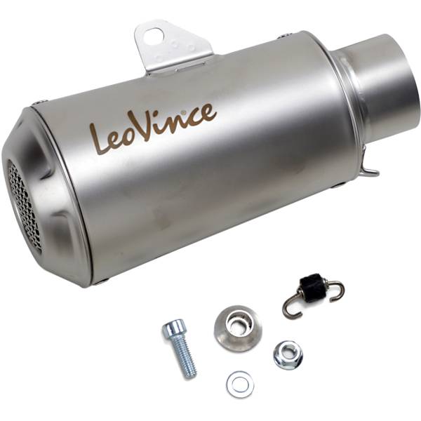 【USA在庫あり】 LEOVINCE Universal LV-10 スリップオンマフラー シルバー 1811-3791 JP店