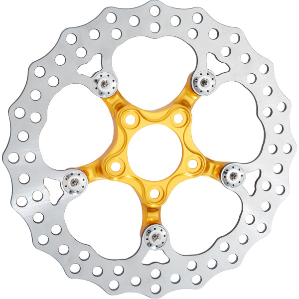 【USA在庫あり】 アレンネス Arlen Ness ローター SPIDER 11.8 FLT リア ゴールド 1710-4712 JP店