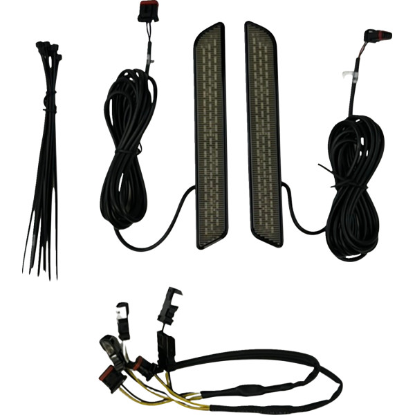 【USA在庫あり】 カスタム ダイナミクス Custom Dynamics LIGHT LED フォーク REFLECTOR REPLACEMENT SMOKED 2040-3242 JP店